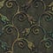 Oxidized copper and metal seamless texture