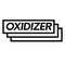 Oxidizer stamp on white