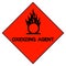 Oxidizing Agent Symbol Sign, Vector Illustration, Isolate On White Background, Label .EPS10