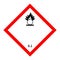 Oxidizing agent symbol is used to warn of hazard