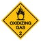 Oxidizing Gas Symbol Sign, Vector Illustration, Isolate On White Background, Label .EPS10