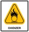 Oxidizing warning symbol