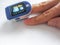 Oximeter to determine the percentage saturation of oxygen in hemoglobin