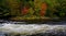 Oxtongue Rapids near Algonquin, Canada in autumn