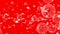 Oxygen Bubbles on Red background bubbles inside  liquid for a medical project with blood or other variants with red liquid