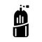oxygen cylinder glyph icon vector illustration
