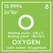 Oxygen. Other Nonmetals. Chemical Element of Mendeleev\\\'s Periodic Table. 3D illustration