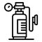 Oxygen respiratory tank icon outline vector. Medical concentrator