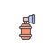 Oxygen tank filled outline icon