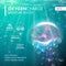 Oxygen Underwater jellyfish bubble for skin care concept