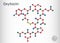 Oxytocin, Oxt, peptide hormone and neuropeptide molecule. Structural chemical formula. Sheet of paper in a cage