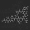 Oxytocine chemical formula, hormone of love