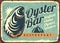 Oyster bar creative retro sign design