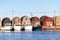 Oyster barns and boats at Malpeque Harbour