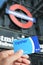 Oyster card in London, United Kingdom