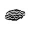 oyster closed shell glyph icon vector illustration