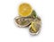 Oyster with dining open , gourmet food salty nutrition white background delicatessen