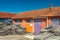 Oyster farming hut in summer western Atlantic coast France