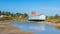 Oyster huts on the Oleron island