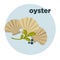 Oyster icon. Seafood vector illustration