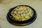 Oyster Omelette in Hot Pan. Oyster Omelette Served on Hot Pan, Chinese Food in Thailand.