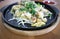 Oyster omelette or stir fried Oyster with egg and beansprout