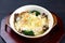 Oyster and potato cheese gratin
