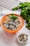 Oyster vermicelli is a delicious food in Taiwan. It is made with oysters and thin noodles