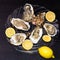 oysters with lemon