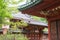 Ozaki Shrine in Kanazawa, Ishikawa, Japan. The shrine is dedicated to both Tokugawa Ieyasu and Maeda