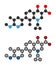 Ozenoxacin antibiotic drug molecule, used in treatment of impetigo