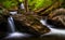 Ozone Falls and cascades on Kitchen Creek, in Glen Leigh, Ricketts Glen State Park