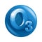 Ozone O3 3D icon - greenhouse gas pictogram