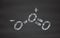 Ozone (trioxygen, O3) molecule