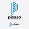 P Letter Type Pixel Ratio Prism Logo