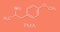 p-methoxyamphetamine PMA hallucinogenic drug molecule. Frequently leads to lethal poisoning when mistaken for MDMA XTC, ecstasy