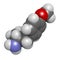 p-methoxyamphetamine (PMA) hallucinogenic drug molecule. Frequently leads to lethal poisoning when mistaken for MDMA (XTC, ecstasy