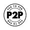 P2P Peer-to-peer networking - distributed application architecture that partitions tasks or workloads between peers, acronym text