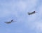 P51 Mustang and P40 Warhawk Flyby