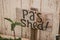 Pa\\\'s Shed painted wooden sign in the cottage garden
