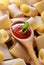 Paccheri, traditional Neapolitan pasta and tomato sauce