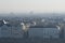 Pace District in the haze, Budapest, Hungary, Europe