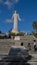 pachucha hidalgo, Mexico -November 10, 2020; people visiting the statue of christ king