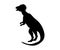 Pachycephalosaurus silhouette dinosaur jurassic prehistoric anim