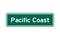 Pacific coast road sign in USA