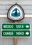 Pacific Crest Trail mileage sign