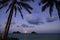 Pacific moonrise in hawaii