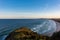 Pacific Ocean from Cape Byron in Australia at sunset