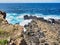 Pacific Ocean Waves on Aged Rocks, Kiama, Australia
