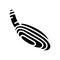 pacific razor clam glyph icon vector illustration